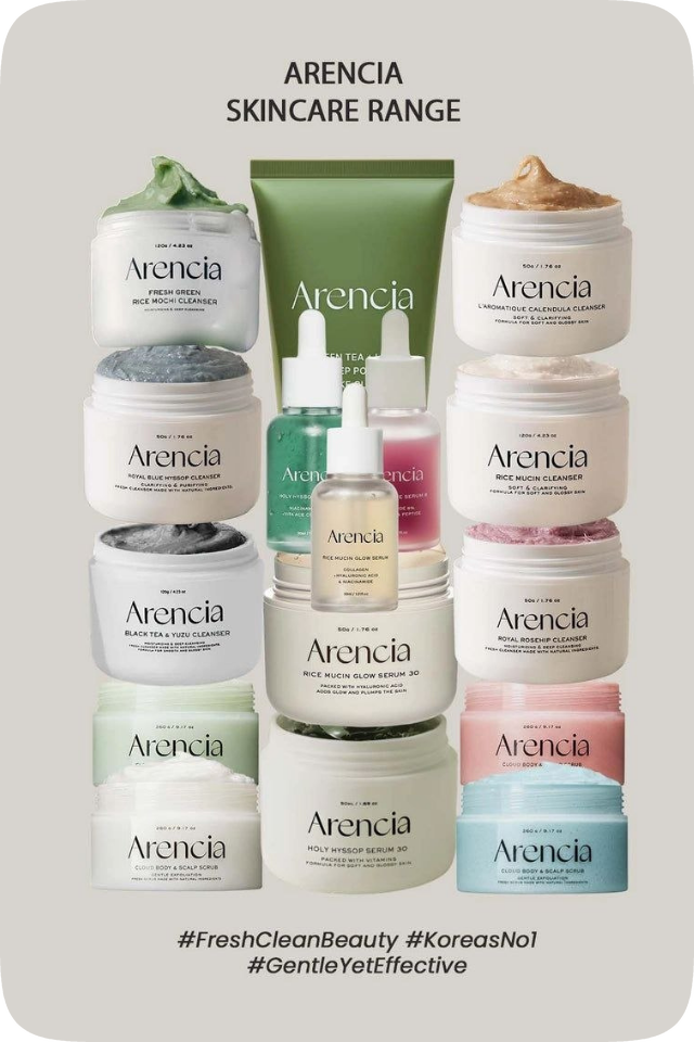 Arencia Skincare Range
